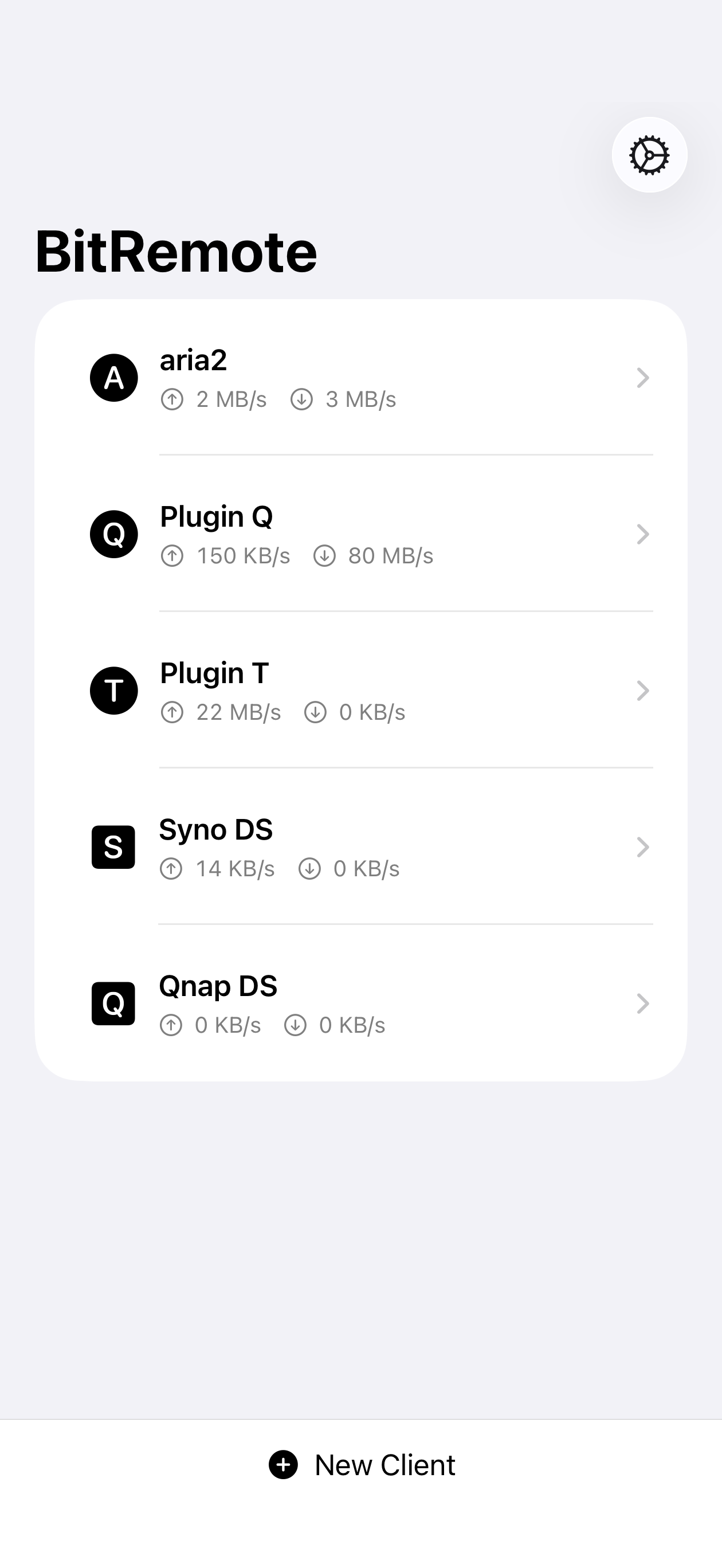 BitRemote sidebar showing accessible navigation and task filters